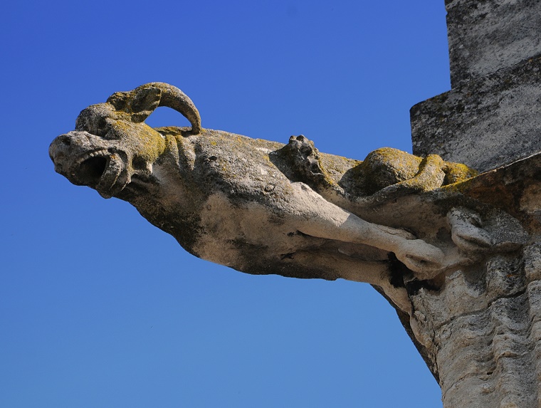 Baphomet • Gargouille, cathédrale Notre-Dame des Doms, Avignon, Vaucluse, France, 1er mai ‎2011