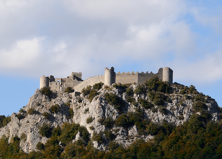 Château • Château de Puilaurens, Aude, France, 18 février 2011