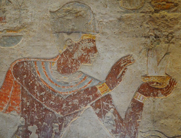 Transformations • Offrande de Maât à Amon par Ramsès II, temple de Beit el-Wali, Égypte (Nubie antique), 16 février 2010