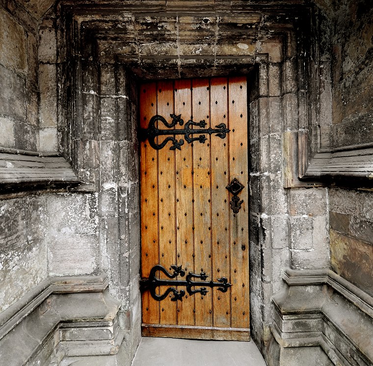 Porte • Porte nord de la chapelle de Rosslyn, environs d’Edimbourg, Écosse, 22 juillet ‎2011