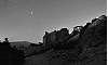 Les Pléiades veillent sur le château de Peyrepertuse, Aude, France, 5 septembre 2013, 01 h 11