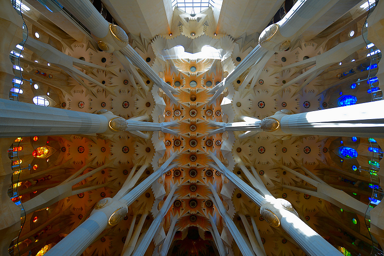 Architecture sacrée • Sagrada Familia, Barcelone, Espagne, 10 mars 2014